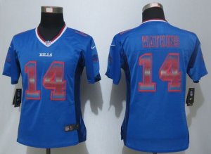 Women Nike Buffalo Bills #14 Watkins Blue Strobe Jerseys