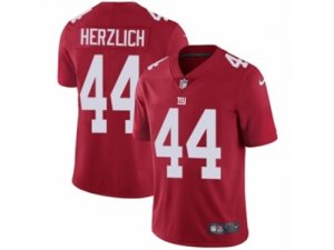 Mens Nike New York Giants #44 Mark Herzlich Vapor Untouchable Limited Red Alternate NFL Jersey