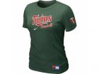 Women Minnesota Twins Nike D.Green Short Sleeve Practice T-Shirt