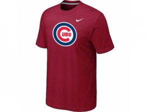 Chicago Cubs Nike Heathered Red Club Logo T-Shirt