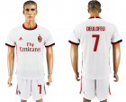 2017-18 AC Milan 7 DEULOFEU Away Soccer Jersey