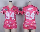 Nike Women Dallas Cowboys #94 DeMarcus Ware Salute to Service New Pink Camo jerseys