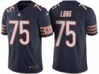 Mens Chicago Bears #75 Kyle Long Navy Color Rush Limited JerseyMens