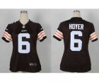 Nike women jerseys cleveland browns #6 hoyer brown