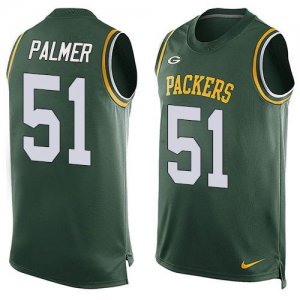 Nike Green Bay Packers #51 Nate Palmer Green Team Color Men Stitched NFL Limited Tank Top Jersey