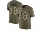 Men Nike Atlanta Falcons #18 Taylor Gabriel Limited Olive Camo 2017 Salute to Service NFL Jersey