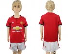 2017-18 Manchester United Home Youth Soccer Jersey