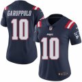 Women's Nike New England Patriots #10 Jimmy Garoppolo Limited Navy Blue Rush NFL Jersey