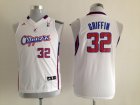 Youth nba los angeles clippers #32 griffin white[revolution 30 swingman]