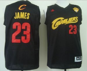 2015 nba finals cleveland cavaliers #23 james black [revolution 30 swingman]