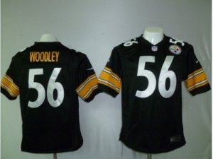 Nike pittsburgh steelers #56 woodley black Game jerseys