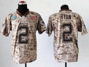 2013 Nike NFL Atlanta Falcons #2 Matt Ryan Camo NFL Elite USMC Jersey(USA)