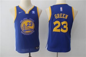 Warriors #23 Draymond Green Blue Youth Nike Swingman Jersey