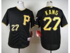 MLB Pittsburgh Pirates #27 Jung-ho Kang Black Cool Base Stitched Baseball jerseys