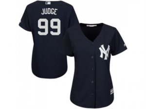 Womens New York Yankees #99 Aaron Judge Navy Blue Alternate Stitched MLB Jersey