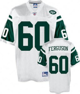 New York Jets #60 D Brickashaw Ferguson White