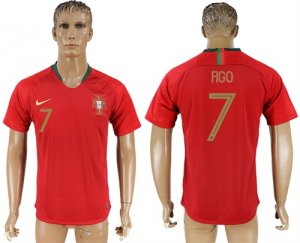 Portugal 7 FIGO Home 2018 FIFA World Cup Thailand Soccer Jersey