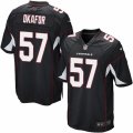 Mens Nike Arizona Cardinals #57 Alex Okafor Game Black Alternate NFL Jersey