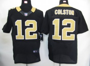 nike nfl new orleans saints #12 marques colston Elite black