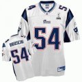 New England Patriots #54 Tedy Bruschi 2012 Super Bowl XLVI white