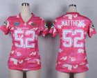 Nike Women Green Bay Packers #52 Clay Matthews Salute to Service New Pink Camo jerseys