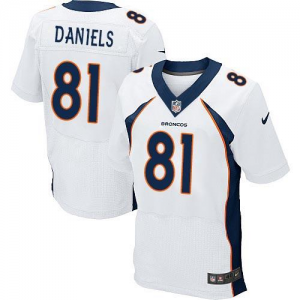 Nike Denver Broncos #81 Owen Daniels white jerseys(Elite)