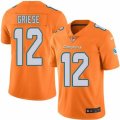 Nike Miami Dolphins #12 Bob Griese Orange Mens Stitched NFL Limited Rush Jersey