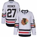 Youth Reebok Chicago Blackhawks #27 Jeremy Roenick Authentic White 2017 Winter Classic NHL Jersey