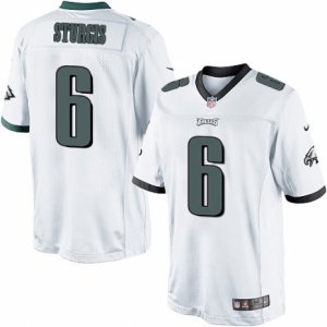 Mens Nike Philadelphia Eagles #6 Caleb Sturgis Limited White NFL Jersey