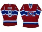nhl jerseys montreal canadiens #8 prust red
