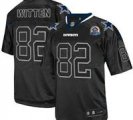 Nike Cowboys #82 Jason Witten Lights Out Black With Hall of Fame 50th Patch NFL Elite Jersey