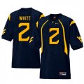 West Virginia Mountaineers #2 Ka'Raun White Navy College Football Jersey