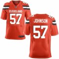 Men's Nike Cleveland Browns #57 Cam Johnson Elite Orange Alternate NFL Jersey