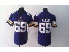 Nike Women Minnesota Vikings #69 Jared Allen Purple Jerseys