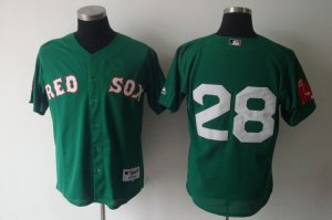 mlb Boston Red Sox #28 Adrian Gonzalez green[cool base]