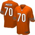 Men's Nike Chicago Bears #70 Bobby Massie Game Orange Alternate NFL Jersey