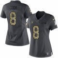 Women's Nike Oakland Raiders #8 Connor Cook Limited Black 2016 Salute to Service NFL Jersey