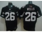 Nike NFL Arizona Cardinals #26 Chris Wells Black Jerseys(Elite)