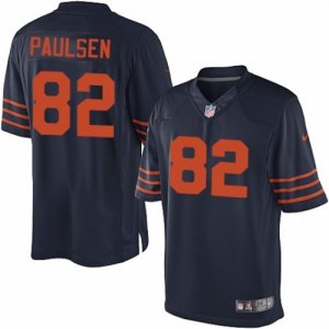 Mens Nike Chicago Bears #82 Logan Paulsen Limited Navy Blue 1940s Throwback Alternate NFL Jersey