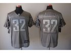 Nike NFL Oakland Raiders #32 Marcus Allen Grey Jerseys[Shadow Elite]