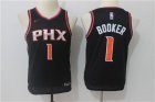 Suns #1 Devin Booker Black Youth Nike Swingman Jersey