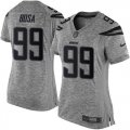Women Nike San Diego Chargers #99 Joey Bosa Gray Stitched NFL Limited Gridiron Gray Jersey