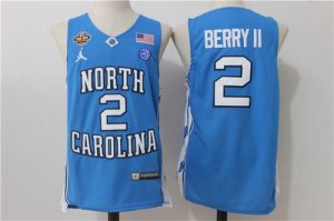 North Carolina Tar Heels #2 Joel Berry II Blue College Basketball Jersey