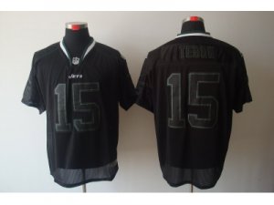 Nike NFL New York Jets #15 Tim Tebow Lights Out Black Elite Jerseys