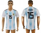 Argentina 15 ACUNA Home 2018 FIFA World Cup Thailand Soccer Jersey