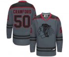 nhl jerseys chicago blackhawks #50 crawford grey