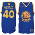 Warriors #40 Harrison Barnes Royal 2017 NBA Finals Swingman Jersey
