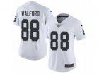 Women Nike Oakland Raiders #88 Clive Walford Vapor Untouchable Limited White NFL Jersey