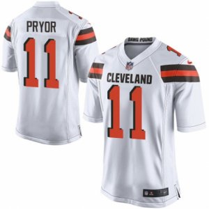 Mens Nike Cleveland Browns #11 Terrelle Pryor Game White NFL Jersey