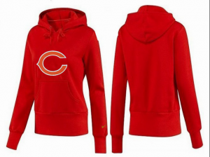 Women Chicago bears Logo Pullover Hoodie-023